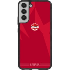 Coque Samsung Galaxy S22+ - Silicone rigide noir Maillot de football Canada 2026 personnalisable