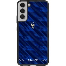 Coque Samsung Galaxy S22+ - Silicone rigide noir Maillot de football France 2026 personnalisable
