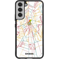 Samsung Galaxy S22+ Case Hülle - Silikon schwarz Ghana 2026 personalisierbares Fussballtrikot