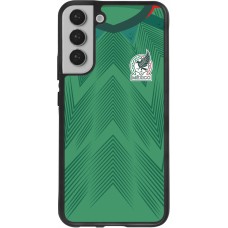 Samsung Galaxy S22+ Case Hülle - Silikon schwarz Mexiko 2022 personalisierbares Fussballtrikot