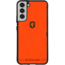 Coque Samsung Galaxy S22+ - Silicone rigide noir Maillot de football Pays-Bas 2026 personnalisable