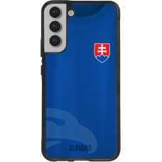 Coque Samsung Galaxy S22+ - Silicone rigide noir Maillot de football Slovaquie