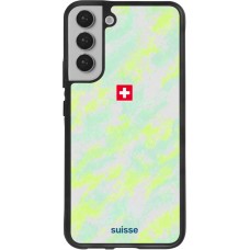 Samsung Galaxy S22+ Case Hülle - Silikon schwarz Schweiz Away 2026 personalisierbares Fussballtrikot