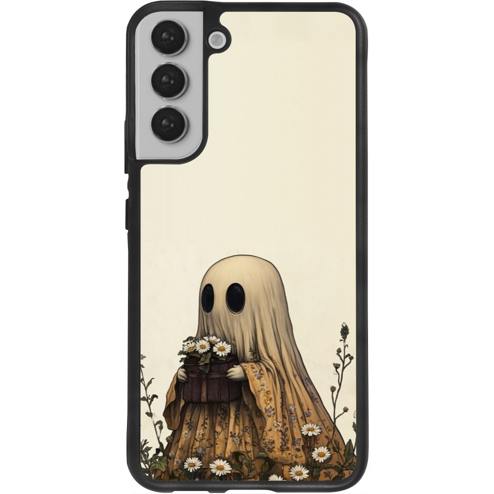 Coque Samsung Galaxy S22+ - Silicone rigide noir Halloween 2025 Ghost gardener