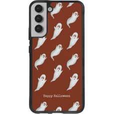 Coque Samsung Galaxy S22+ - Silicone rigide noir Halloween 2025 Pattern of ghosts