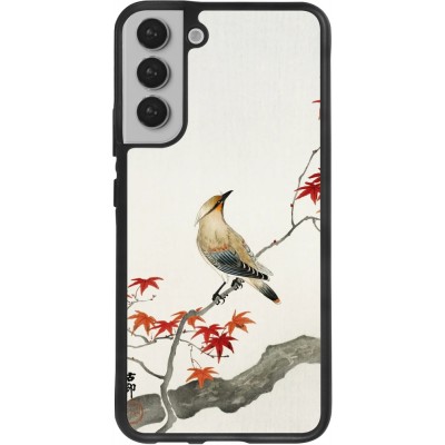Coque Samsung Galaxy S22+ - Silicone rigide noir Japanese Bird