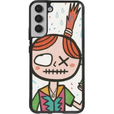 Coque Samsung Galaxy S22+ - Silicone rigide noir Little Girl Sketch
