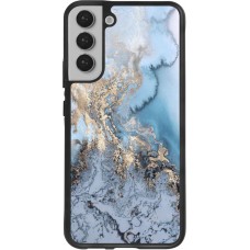 Coque Samsung Galaxy S22+ - Silicone rigide noir Marble 04