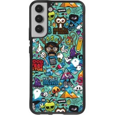 Samsung Galaxy S22+ Case Hülle - Silikon schwarz Mixed Cartoons Turquoise