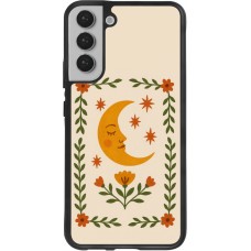 Coque Samsung Galaxy S22+ - Silicone rigide noir Half moon stamp 2026