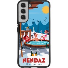 Samsung Galaxy S22+ Case Hülle - Silikon schwarz Nendaz Mountain Jacuzzi