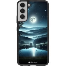 Coque Samsung Galaxy S22+ - Silicone rigide noir Night Sky View