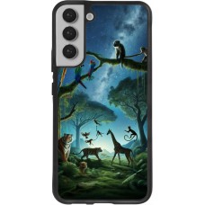Samsung Galaxy S22+ Case Hülle - Silikon schwarz Paradies der exotischen Tiere