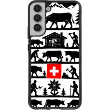 Coque Samsung Galaxy S22+ - Silicone rigide noir Poya Suisse 1