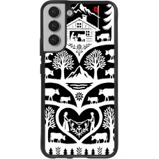 Coque Samsung Galaxy S22+ - Silicone rigide noir Poya Suisse 2 noir