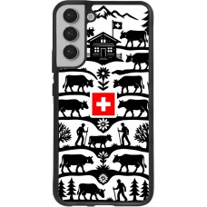 Coque Samsung Galaxy S22+ - Silicone rigide noir Poya Suisse 3