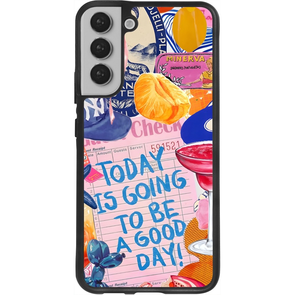 Samsung Galaxy S22+ Case Hülle - Silikon schwarz Preppy Today is Going to be a good day