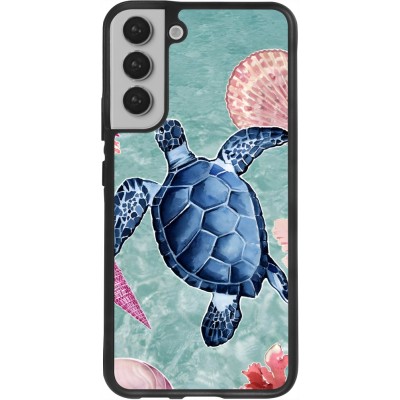 Samsung Galaxy S22+ Case Hülle - Silikon schwarz Preppy Turtle