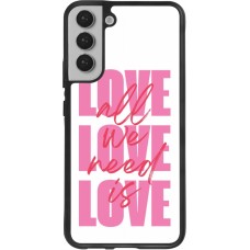 Coque Samsung Galaxy S22+ - Silicone rigide noir Saint Valentines Day 26 Love all we need is