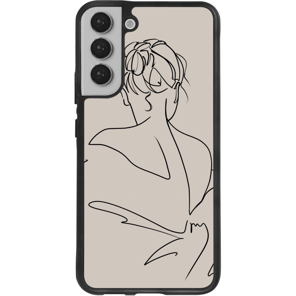 Coque Samsung Galaxy S22+ - Silicone rigide noir Salnikova 05