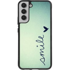 Coque Samsung Galaxy S22+ - Silicone rigide noir Smile