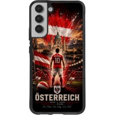 Samsung Galaxy S22+ Case Hülle - Silikon schwarz Fussball Österreich splash 2026