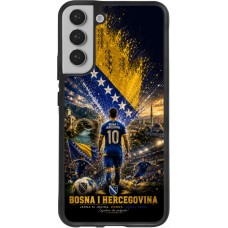 Coque Samsung Galaxy S22+ - Silicone rigide noir Football Bosnie-Herzégovine splash 2026