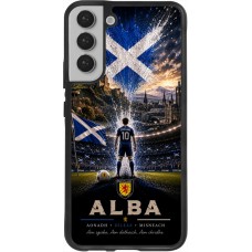 Coque Samsung Galaxy S22+ - Silicone rigide noir Football Écosse splash 2026