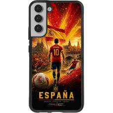 Samsung Galaxy S22+ Case Hülle - Silikon schwarz Fussball Espanien splash 2026