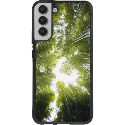 Samsung Galaxy S22+ Case Hülle - Silikon schwarz Spring 23 forest blue sky