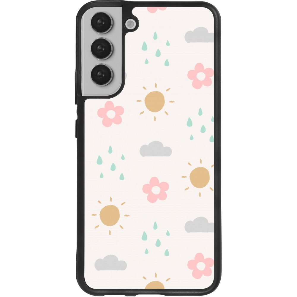 Samsung Galaxy S22+ Case Hülle - Silikon schwarz Spring 23 weather