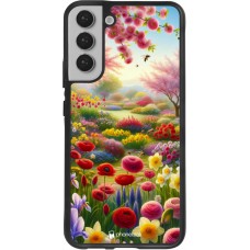 Samsung Galaxy S22+ Case Hülle - Silikon schwarz Frühling 25 Strauß Frühling