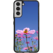 Coque Samsung Galaxy S22+ - Silicone rigide noir Bee on a flower 2026