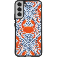 Coque Samsung Galaxy S22+ - Silicone rigide noir Crabs and pearls Summer 2026