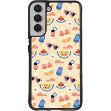 Coque Samsung Galaxy S22+ - Silicone rigide noir Pattern Summer 2026