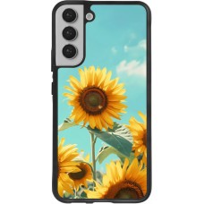 Coque Samsung Galaxy S22+ - Silicone rigide noir Sunflowers Summer 2026