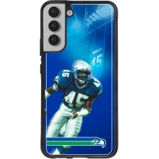 Coque Samsung Galaxy S22+ - Silicone rigide noir Super Bowl 26 Seattle 1