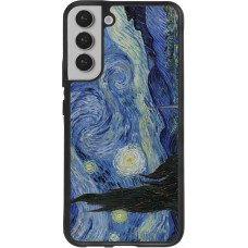 Samsung Galaxy S22+ Case Hülle - Silikon schwarz Kunstbild - Sternennacht - Van Gogh