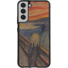 Coque Samsung Galaxy S22+ - Silicone rigide noir Tableau art - Le Cri - Edvard Munch