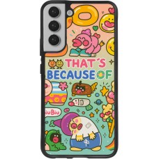 Coque Samsung Galaxy S22+ - Silicone rigide noir Thats beacause of