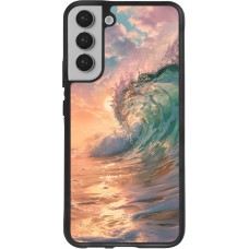 Samsung Galaxy S22+ Case Hülle - Silikon schwarz Wave Sunset