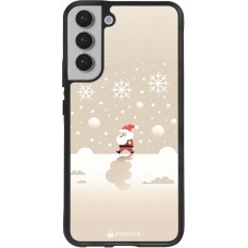 Samsung Galaxy S22+ Case Hülle - Silikon schwarz Weihnachten 2023 Minimalistischer Weihnachtsmann