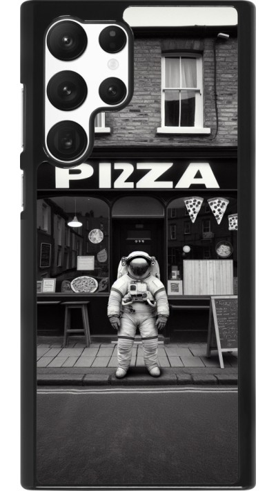 Samsung Galaxy S22 Ultra Case Hülle - Astronaut vor einer Pizzeria