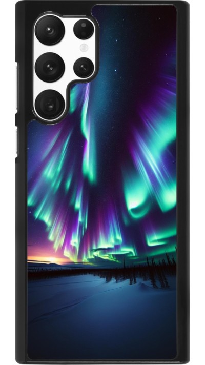 Samsung Galaxy S22 Ultra Case Hülle - Funkelndes Nordlicht