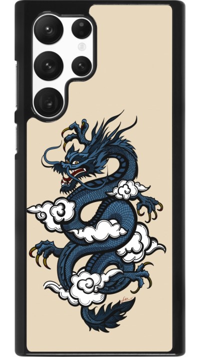 Samsung Galaxy S22 Ultra Case Hülle - Blue Dragon Tattoo