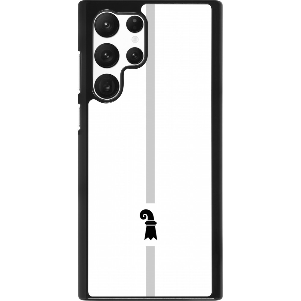 Samsung Galaxy S22 Ultra Case Hülle - Kanton BS weiss