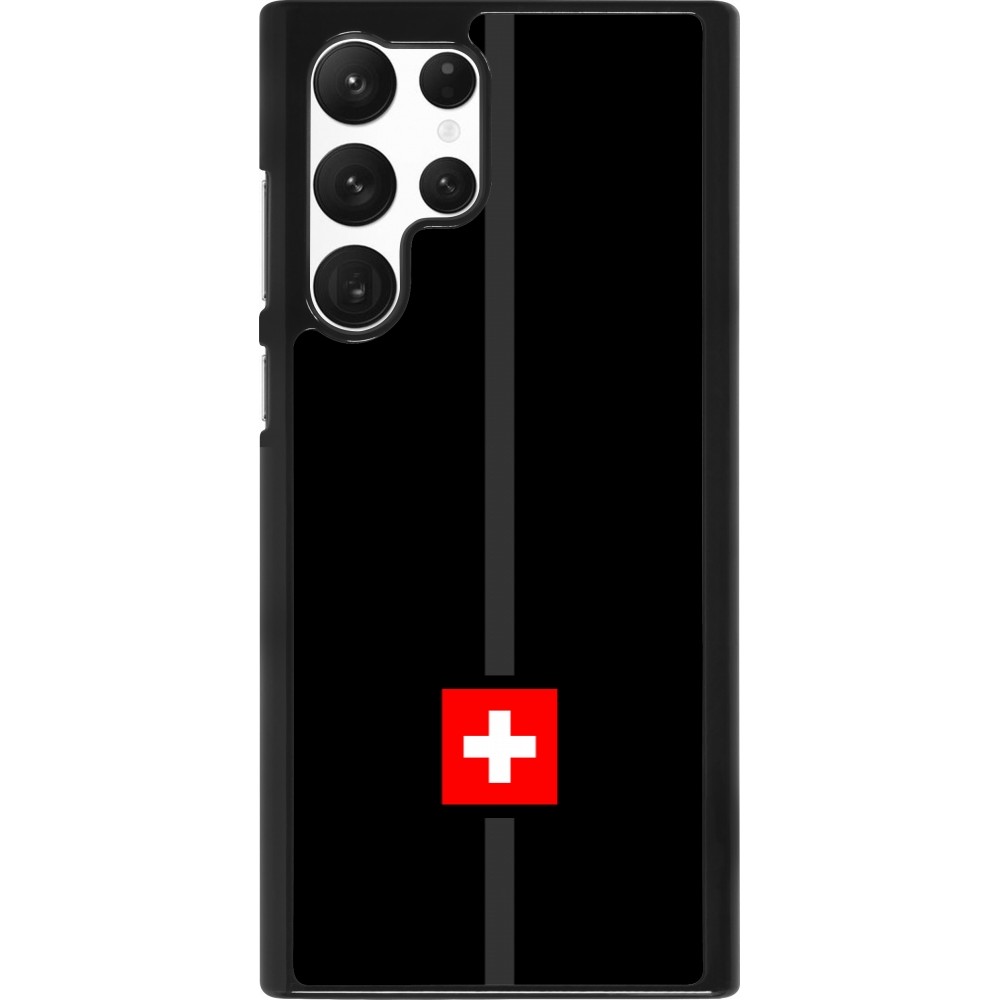 Samsung Galaxy S22 Ultra Case Hülle - Kanton CH schwarz