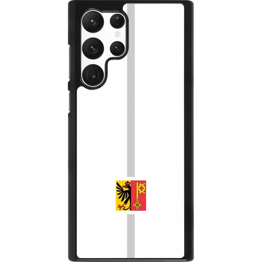 Samsung Galaxy S22 Ultra Case Hülle - Kanton GE weiss