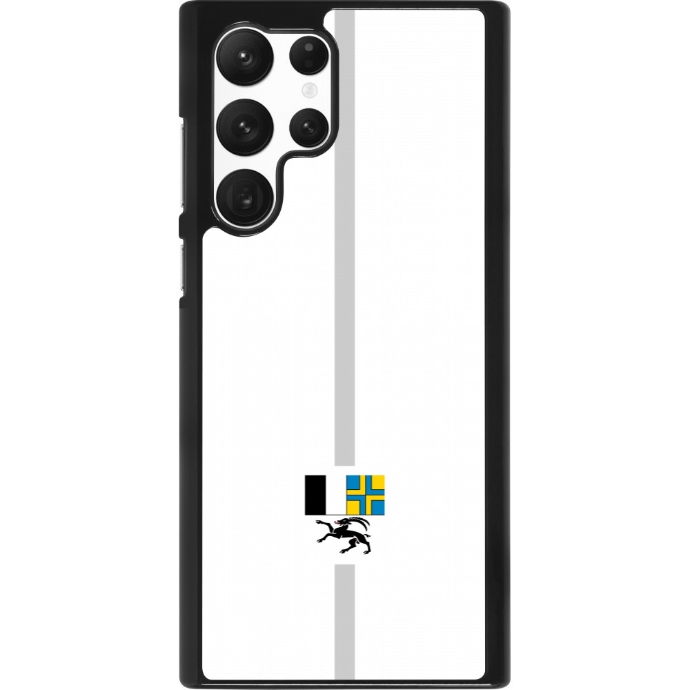 Samsung Galaxy S22 Ultra Case Hülle - Kanton GR weiss