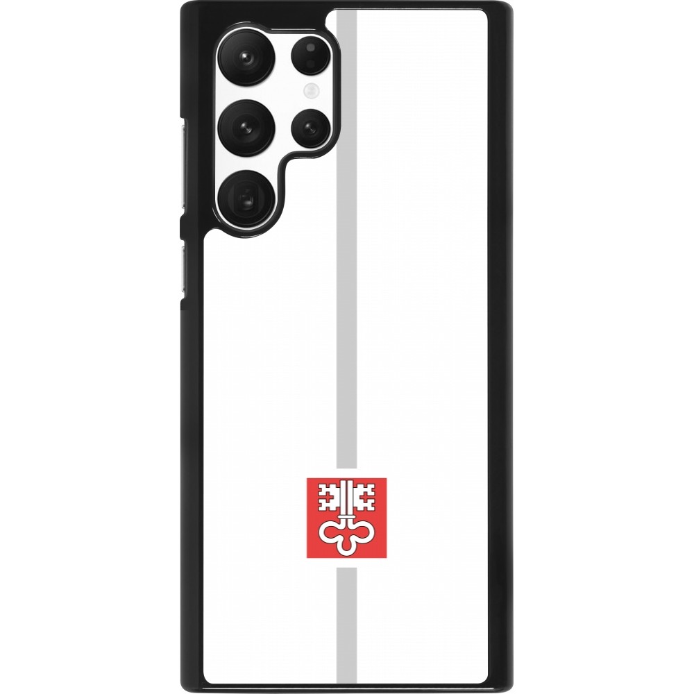 Samsung Galaxy S22 Ultra Case Hülle - Kanton NW weiss